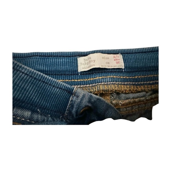 ZARA Kids Jeans Denim Drawstring Blue Size 2-3 - Picture 7 of 10